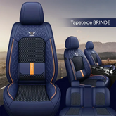 Capa para Banco de Carro Completa em Couro Legítimo Universal Italian + BRINDE: Tapete Completo