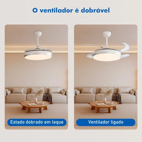Ventilador de Teto 4 Pás Retráteis Ultra Silencioso - [Mês do Cliente]